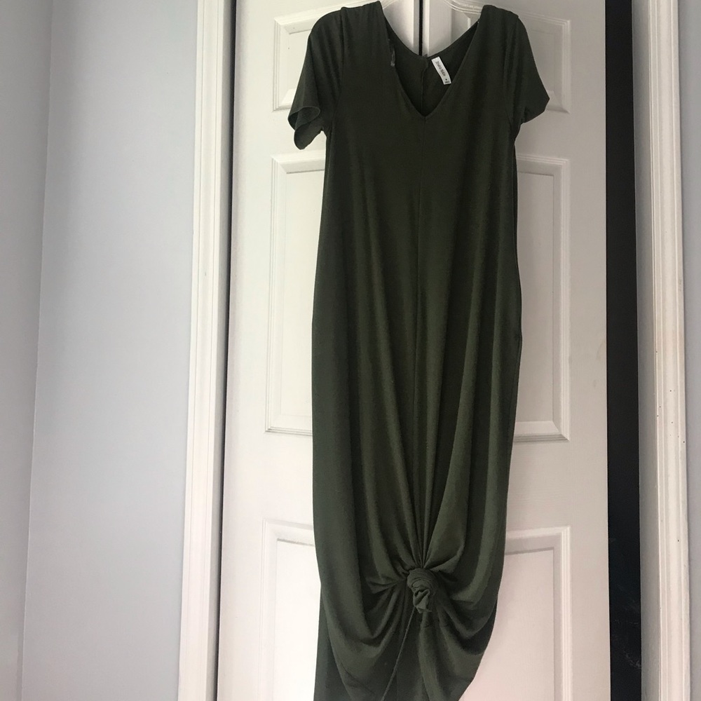 Army Green Maxi Dress